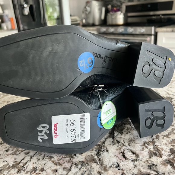 NWT Paul Green Women’s Boots UK 3 = US 5.5 Black Leather - Picture 6 of 7